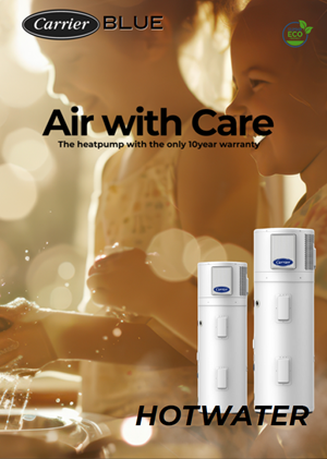 carrier blue hot water heat pump brochure